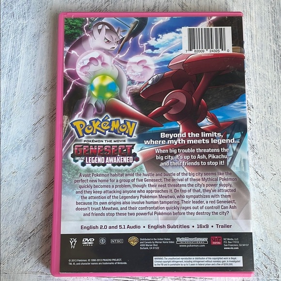 Pokemon Movie DVD - Genesect and the Legend Awakened - Picture 2 of 2